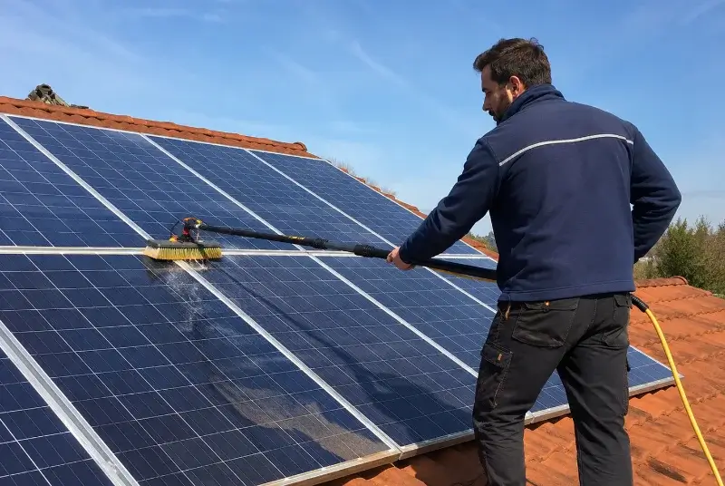 Nettoyage et entretien de panneaux solaires à Flassan